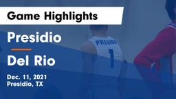 Presidio  vs Del Rio Game Highlights - Dec. 11, 2021
