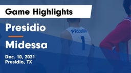 Presidio  vs Midessa Game Highlights - Dec. 10, 2021