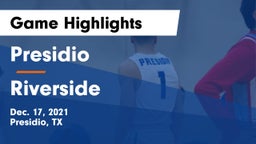 Presidio  vs Riverside Game Highlights - Dec. 17, 2021