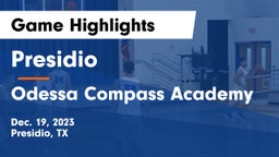 Presidio  vs Odessa Compass Academy Game Highlights - Dec. 19, 2023