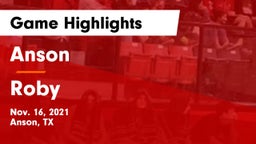 Anson  vs Roby  Game Highlights - Nov. 16, 2021
