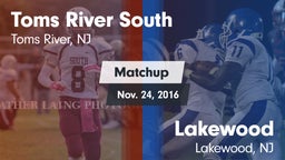 Matchup: Toms River South vs. Lakewood  2016