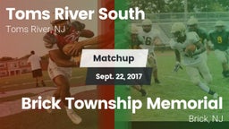 Matchup: Toms River South vs. Brick Township Memorial  2017