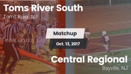 Matchup: Toms River South vs. Central Regional  2017