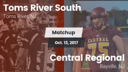 Matchup: Toms River South vs. Central Regional  2017