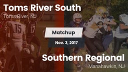 Matchup: Toms River South vs. Southern Regional  2017