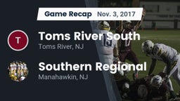 Recap: Toms River South  vs. Southern Regional  2017