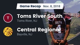 Recap: Toms River South  vs. Central Regional  2018