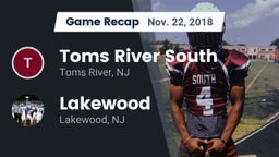 Recap: Toms River South  vs. Lakewood  2018