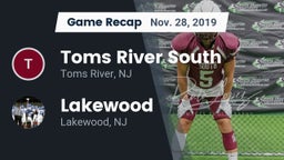 Recap: Toms River South  vs. Lakewood  2019