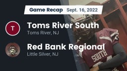 Recap: Toms River South  vs. Red Bank Regional  2022