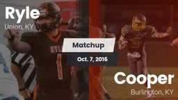 Matchup: Ryle  vs. Cooper  2016