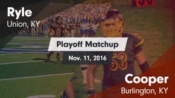 Matchup: Ryle  vs. Cooper  2016