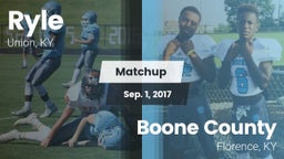 Matchup: Ryle  vs. Boone County  2017