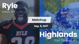 Matchup: Ryle  vs. Highlands  2017