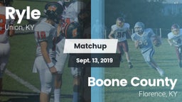 Matchup: Ryle  vs. Boone County  2019
