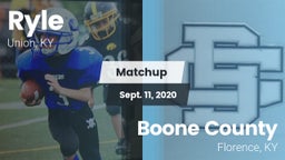 Matchup: Ryle  vs. Boone County  2020