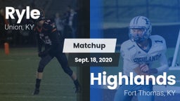 Matchup: Ryle  vs. Highlands  2020