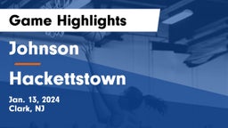 Johnson  vs Hackettstown  Game Highlights - Jan. 13, 2024
