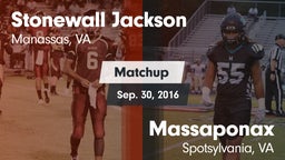 Matchup: Stonewall Jackson vs. Massaponax  2016