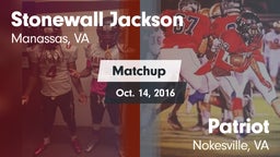 Matchup: Stonewall Jackson vs. Patriot   2016