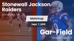 Matchup: Stonewall Jackson vs. Gar-Field  2018