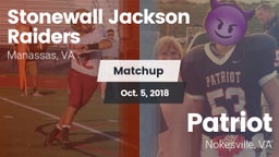 Matchup: Stonewall Jackson vs. Patriot   2018