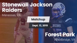 Matchup: Stonewall Jackson vs. Forest Park  2019