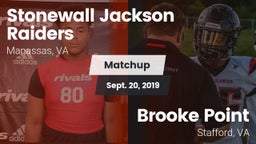 Matchup: Stonewall Jackson vs. Brooke Point  2019