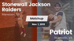 Matchup: Stonewall Jackson vs. Patriot   2019