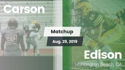 Matchup: Carson  vs. Edison  2019