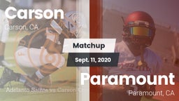 Matchup: Carson  vs. Paramount  2020