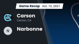 Recap: Carson  vs. Narbonne 2021