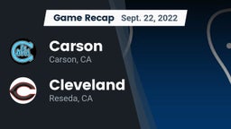 Recap: Carson  vs. Cleveland  2022