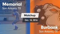 Matchup: Memorial  vs. Burbank  2016