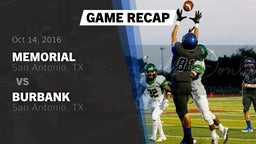 Recap: Memorial  vs. Burbank  2016