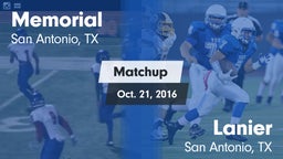 Matchup: Memorial  vs. Lanier  2016