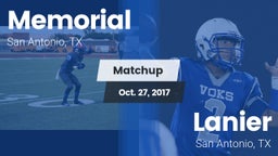 Matchup: Memorial  vs. Lanier  2017