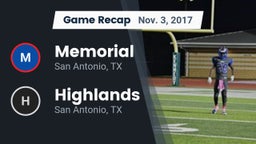 Recap: Memorial  vs. Highlands  2017