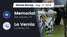 Recap: Memorial  vs. La Vernia  2018