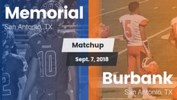 Matchup: Memorial  vs. Burbank  2018