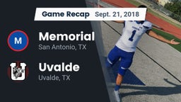 Recap: Memorial  vs. Uvalde  2018