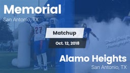Matchup: Memorial  vs. Alamo Heights  2018