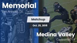 Matchup: Memorial  vs. Medina Valley  2018