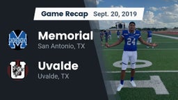 Recap: Memorial  vs. Uvalde  2019