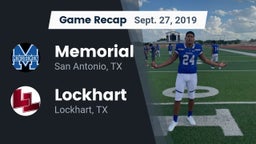 Recap: Memorial  vs. Lockhart  2019