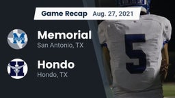 Recap: Memorial  vs. Hondo  2021