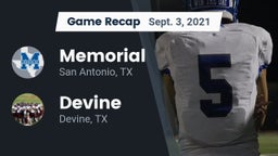 Recap: Memorial  vs. Devine  2021