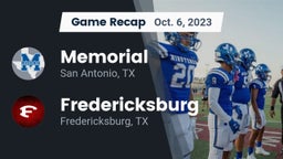 Recap: Memorial  vs. Fredericksburg  2023