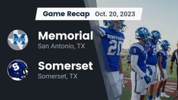 Recap: Memorial  vs. Somerset  2023